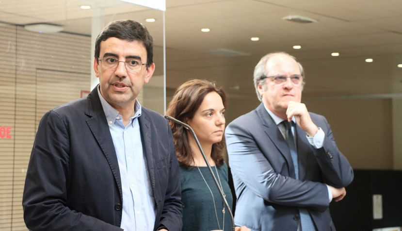 Reunión de coordinación de Mario Jiménez con Sara Hernández, Ángel Gabilondo, Puri Causapié y Antonio Hernando sobre Madrid